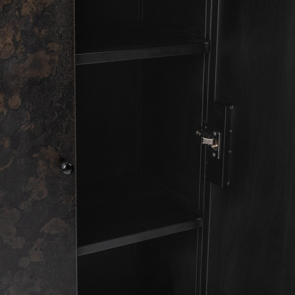 Classic Home - Amilio Tall Metal Cabinet - Rust Noir - 52007480 view 5