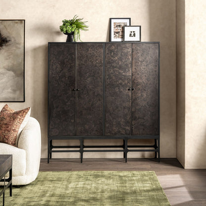 Classic Home - Amilio Tall Metal Cabinet - Rust Noir - 52007480 view 7