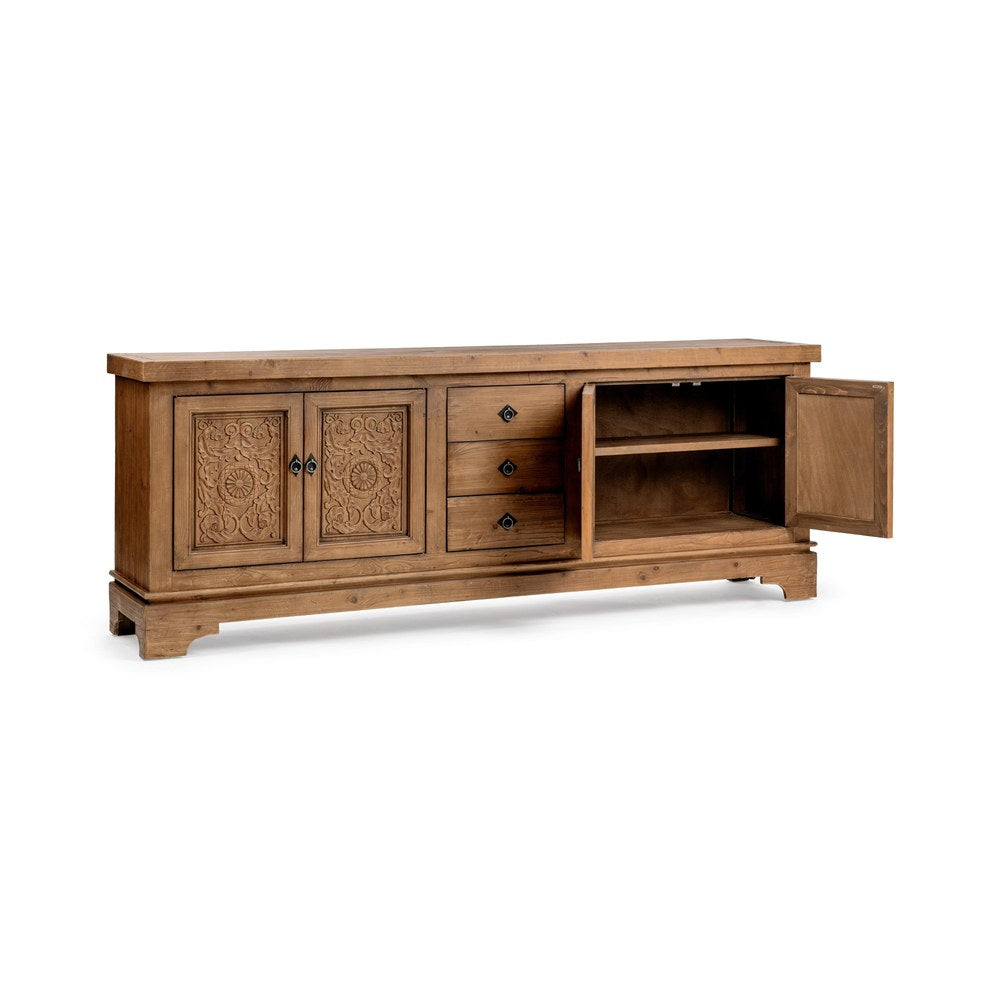 Classic Home - Amita Reclaimed Pine Sideboard Buffet - Brown - 52004756 view 3