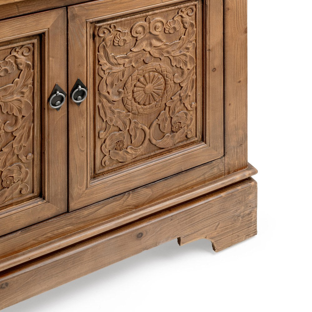 Classic Home - Amita Reclaimed Pine Sideboard Buffet - Brown - 52004756 view 5