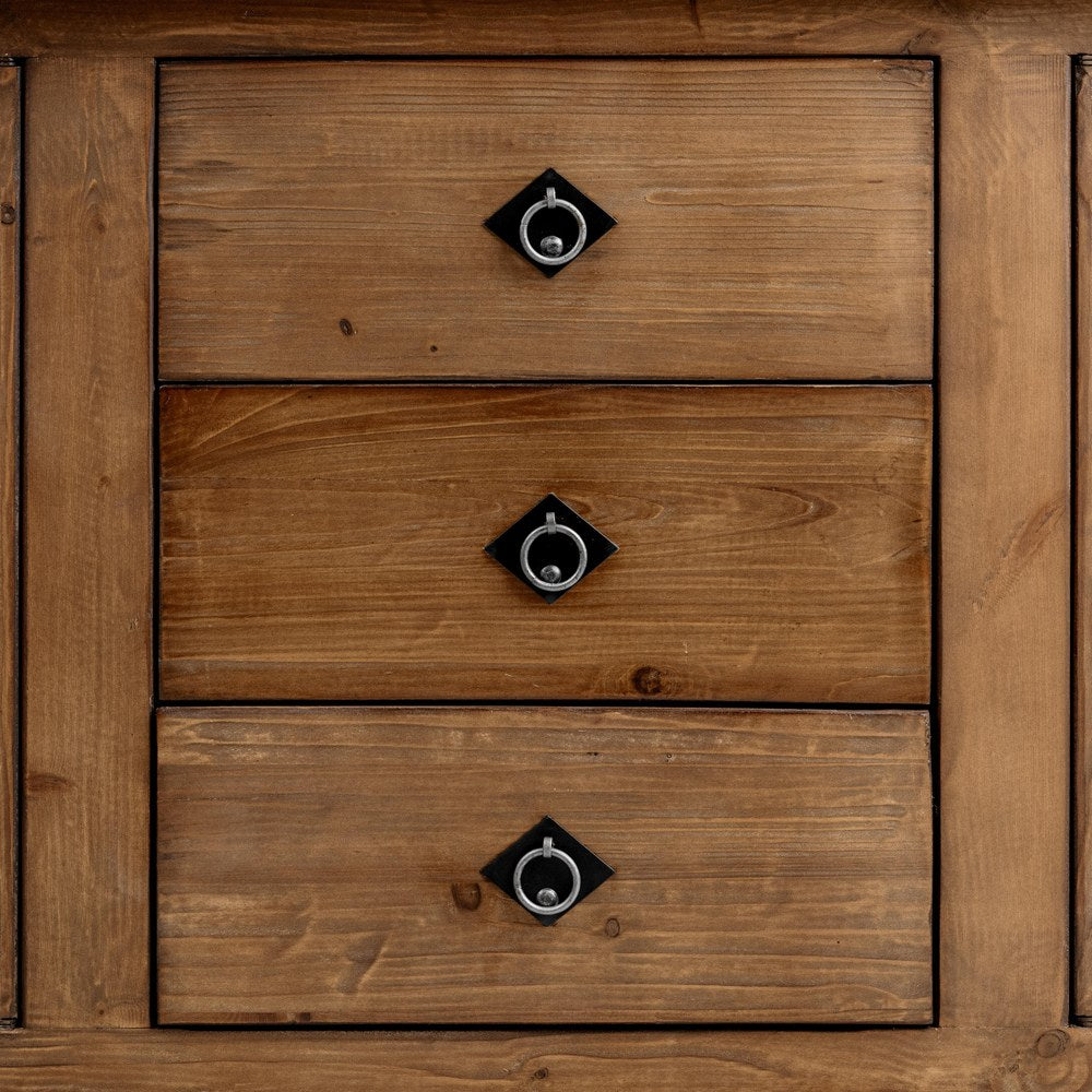 Classic Home - Amita Reclaimed Pine Sideboard Buffet - Brown - 52004756 view 6