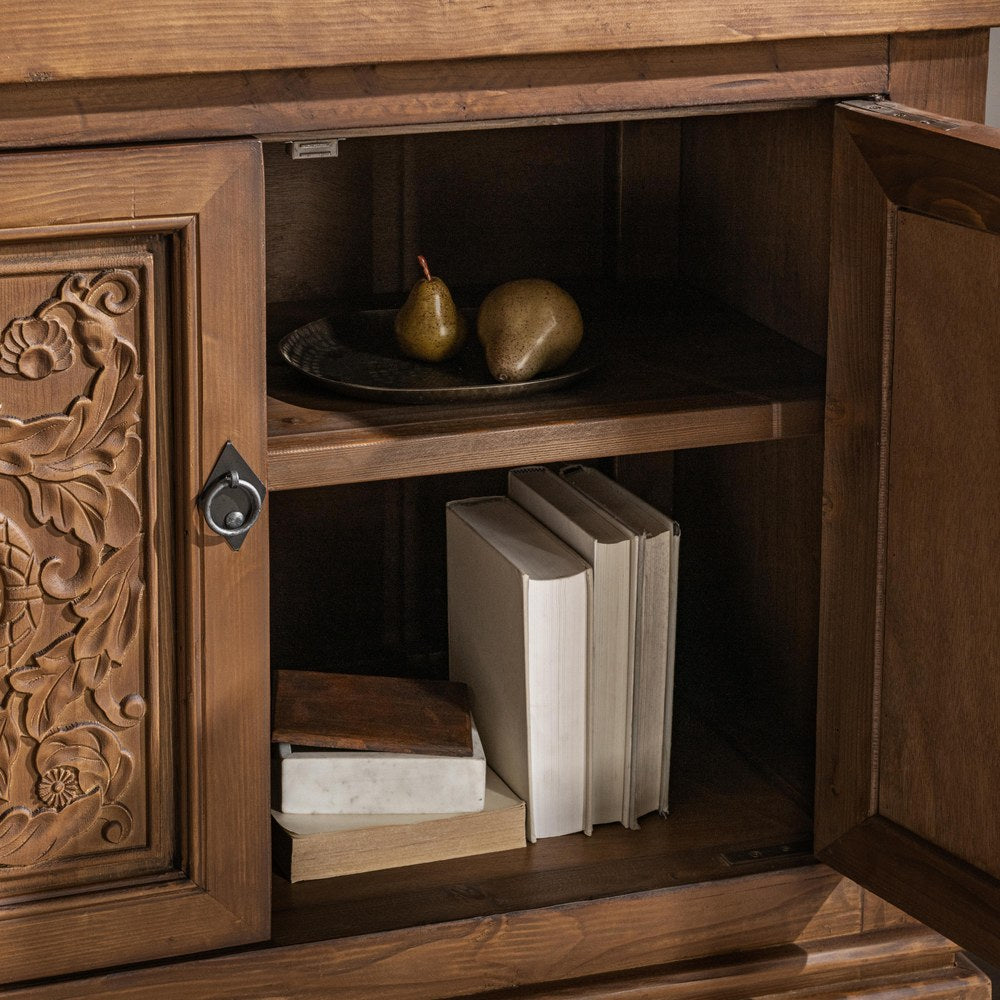 Classic Home - Amita Reclaimed Pine Sideboard Buffet - Brown - 52004756 view 10