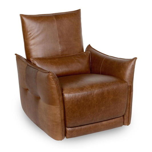 Classic Home - Amsterdam Top Grain Leather Recliner Arm Chair In Brown - 2108Re11 veiw 1