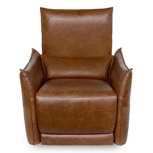 Classic Home - Amsterdam Top Grain Leather Recliner Arm Chair In Brown - 2108Re11 veiw 2
