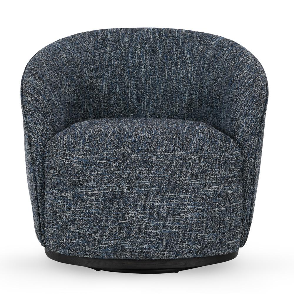 Classic Home - Andrea Swivel Accent Chair Blue - 53004811 veiw 2