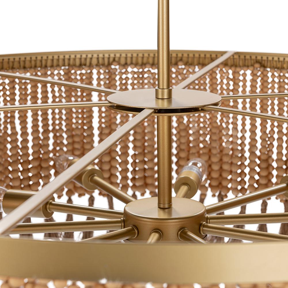 Classic Home  - Andren Chandelier - Natural/ Gold - 56004291 veiw 3