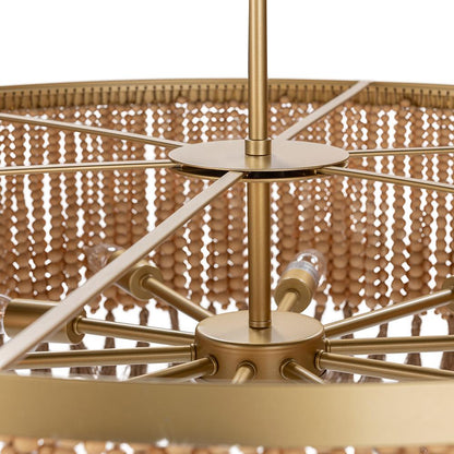Classic Home  - Andren Chandelier - Natural/ Gold - 56004291 veiw 3