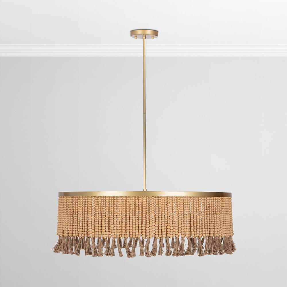 Classic Home  - Andren Chandelier - Natural/ Gold - 56004291 veiw 5
