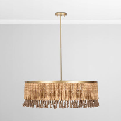 Classic Home  - Andren Chandelier - Natural/ Gold - 56004291 veiw 5