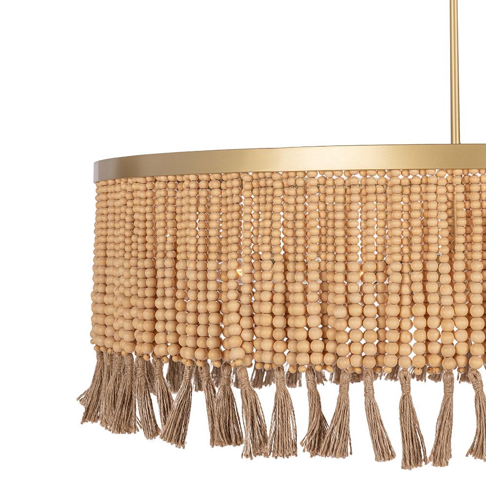Classic Home  - Andren Chandelier - Natural/ Gold - 56004291 veiw 6