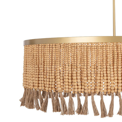Classic Home  - Andren Chandelier - Natural/ Gold - 56004291 veiw 6