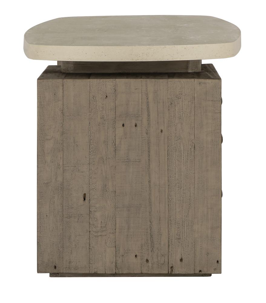 Classic Home - Angus 70in Reclaimed Wood Writing Desk In Concrete Gray - 51031336 veiw 4