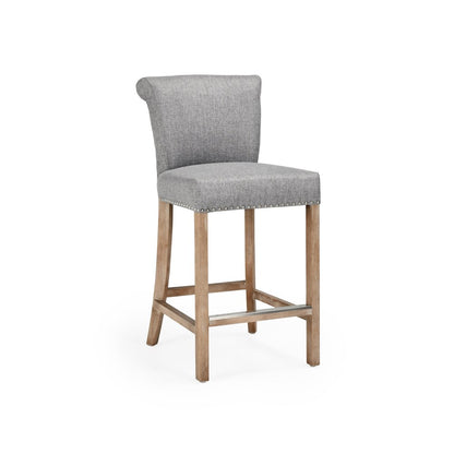 Classic Home - Ania 26" Counter Stool - Gray, Natural Brown - PL26003 view 1