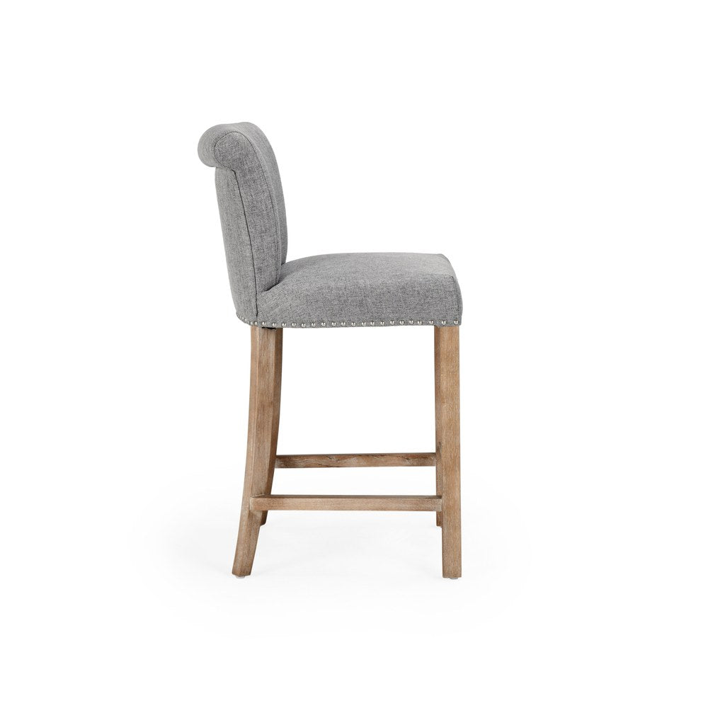 Classic Home - Ania 26" Counter Stool - Gray, Natural Brown - PL26003 view 3