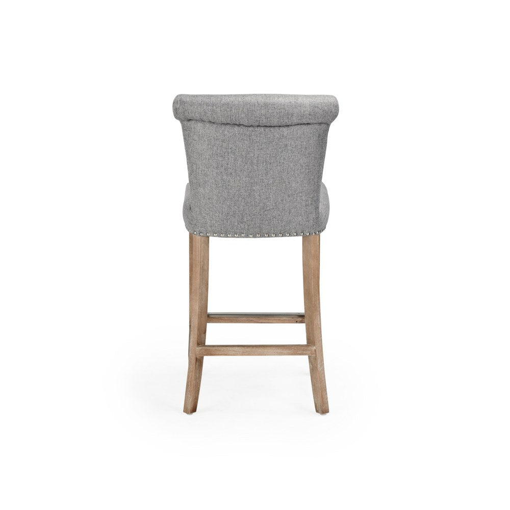 Classic Home - Ania 26" Counter Stool - Gray, Natural Brown - PL26003 view 4