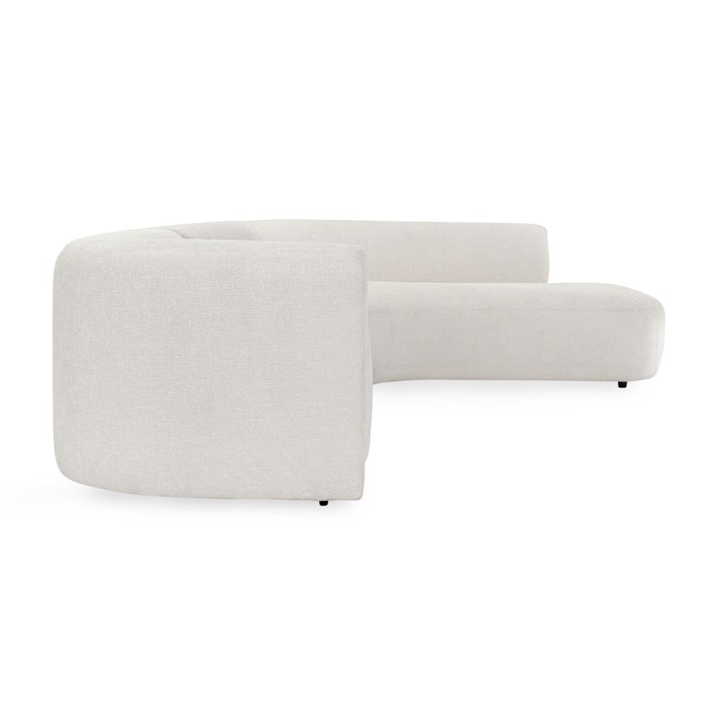 Classic Home - Anniston 2-Piece Upholstered Fabric Sectional Sofa In Ivory - 53006070 veiw 3