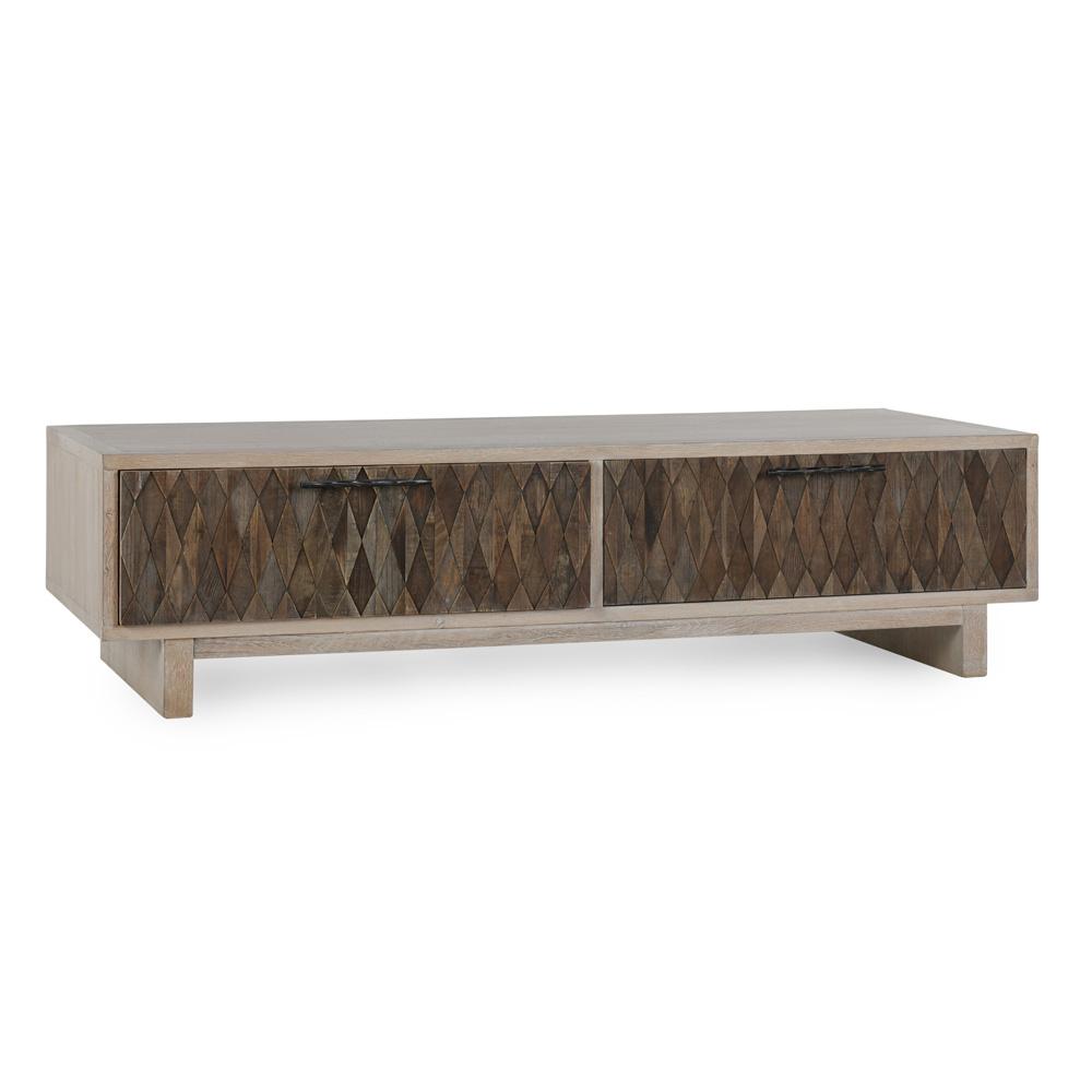 Classic Home - Anton 4-Drawer Reclaimed Wood Coffee Table In Beige - 51005308 veiw 1