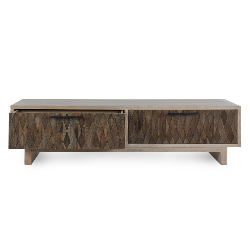 Classic Home - Anton 4-Drawer Reclaimed Wood Coffee Table In Beige - 51005308 veiw 4