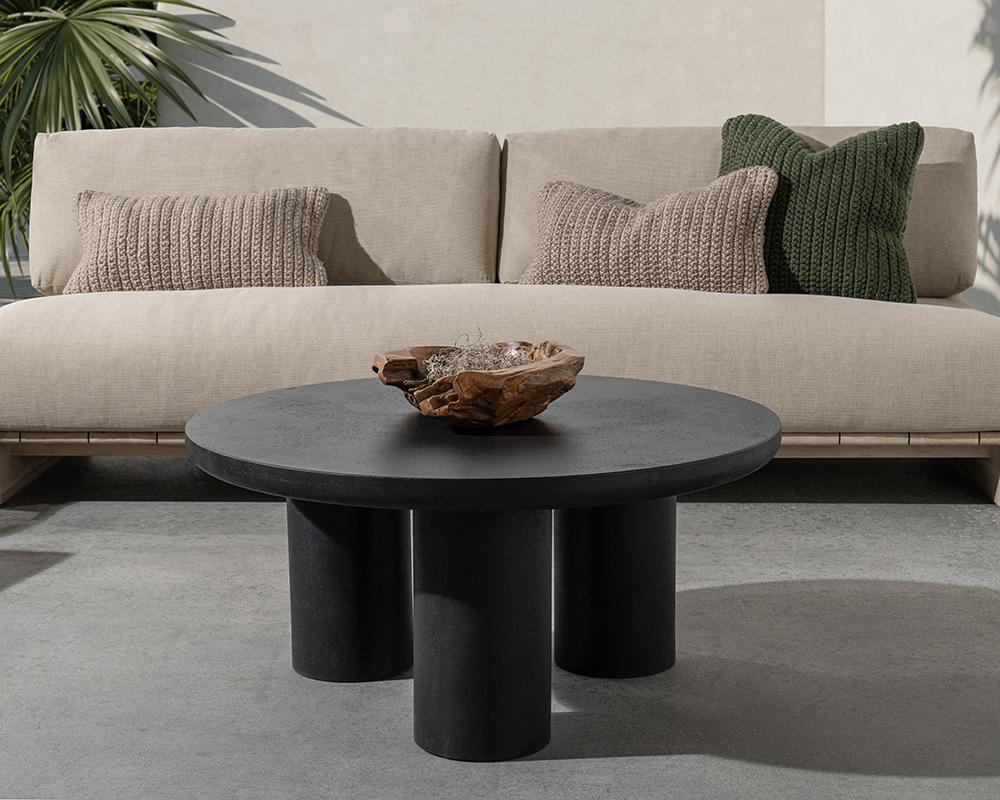 Classic Home  - Anzio Outdoor Coffee Table in Concrete Black - 51031696 veiw 6