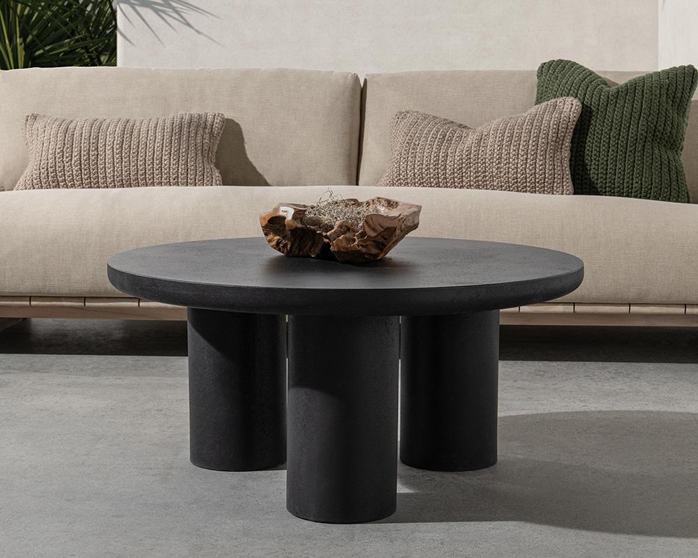 Classic Home  - Anzio Outdoor Coffee Table in Concrete Black - 51031696 veiw 7