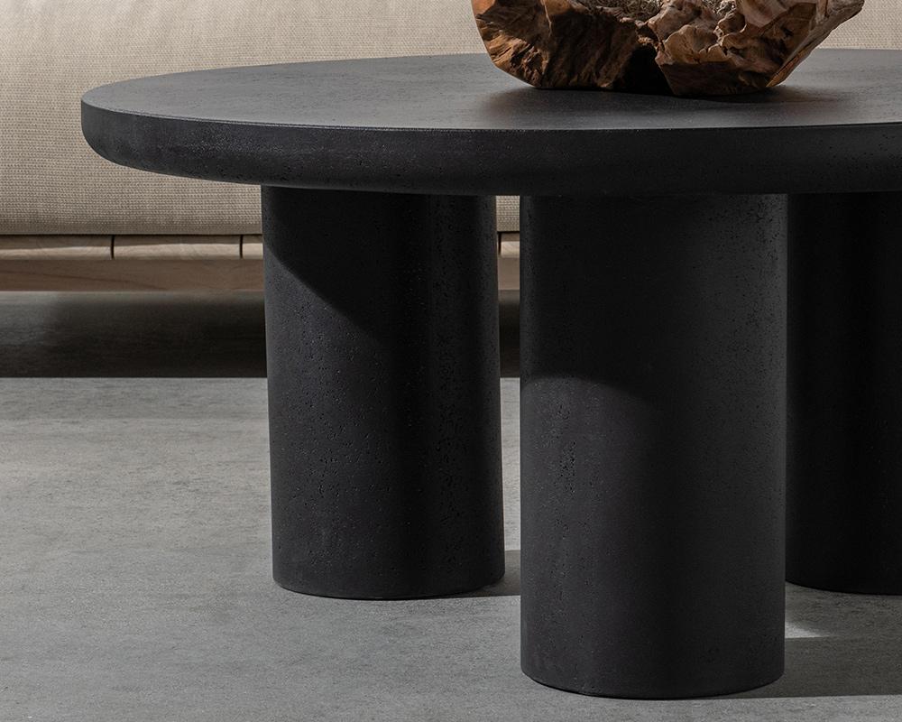 Classic Home  - Anzio Outdoor Coffee Table in Concrete Black - 51031696 veiw 8