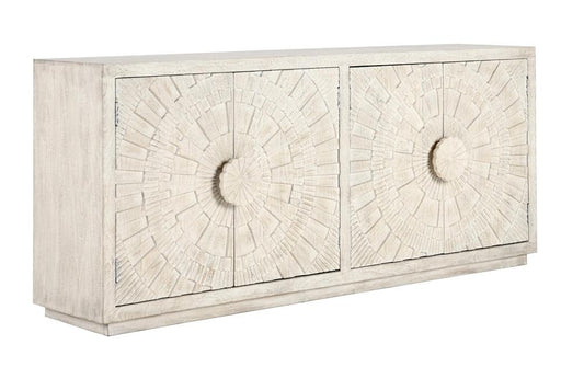 Classic Home - Apollo 84in  Mango Wood Sideboard In White Wash - 52010865 veiw 1