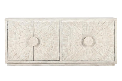 Classic Home - Apollo 84in  Mango Wood Sideboard In White Wash - 52010865 veiw 2