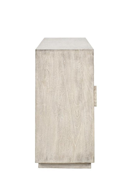 Classic Home - Apollo 84in  Mango Wood Sideboard In White Wash - 52010865 veiw 3