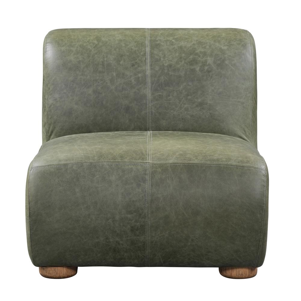 Classic Home - Arcadia Accent Chair Green Leather - 53004794 veiw 2