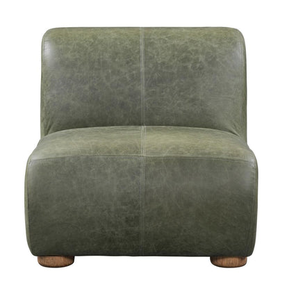 Classic Home - Arcadia Accent Chair Green Leather - 53004794 veiw 2