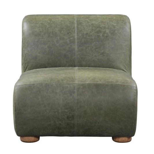Classic Home - Arcadia Accent Chair Green Leather - 53004794 veiw 2
