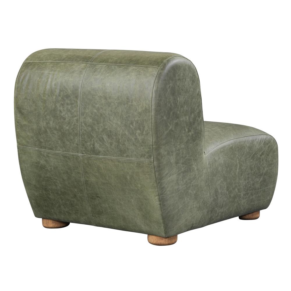 Classic Home - Arcadia Accent Chair Green Leather - 53004794 veiw 4