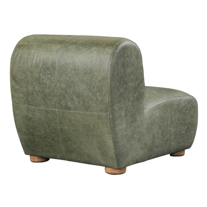 Classic Home - Arcadia Accent Chair Green Leather - 53004794 veiw 4