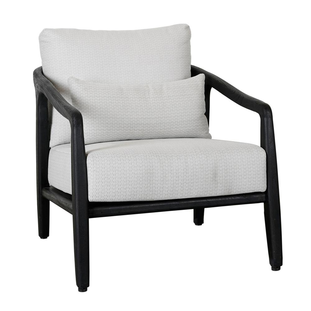 Classic Home - Aria Outdoor Accent Chair Black - 53051457 veiw 1