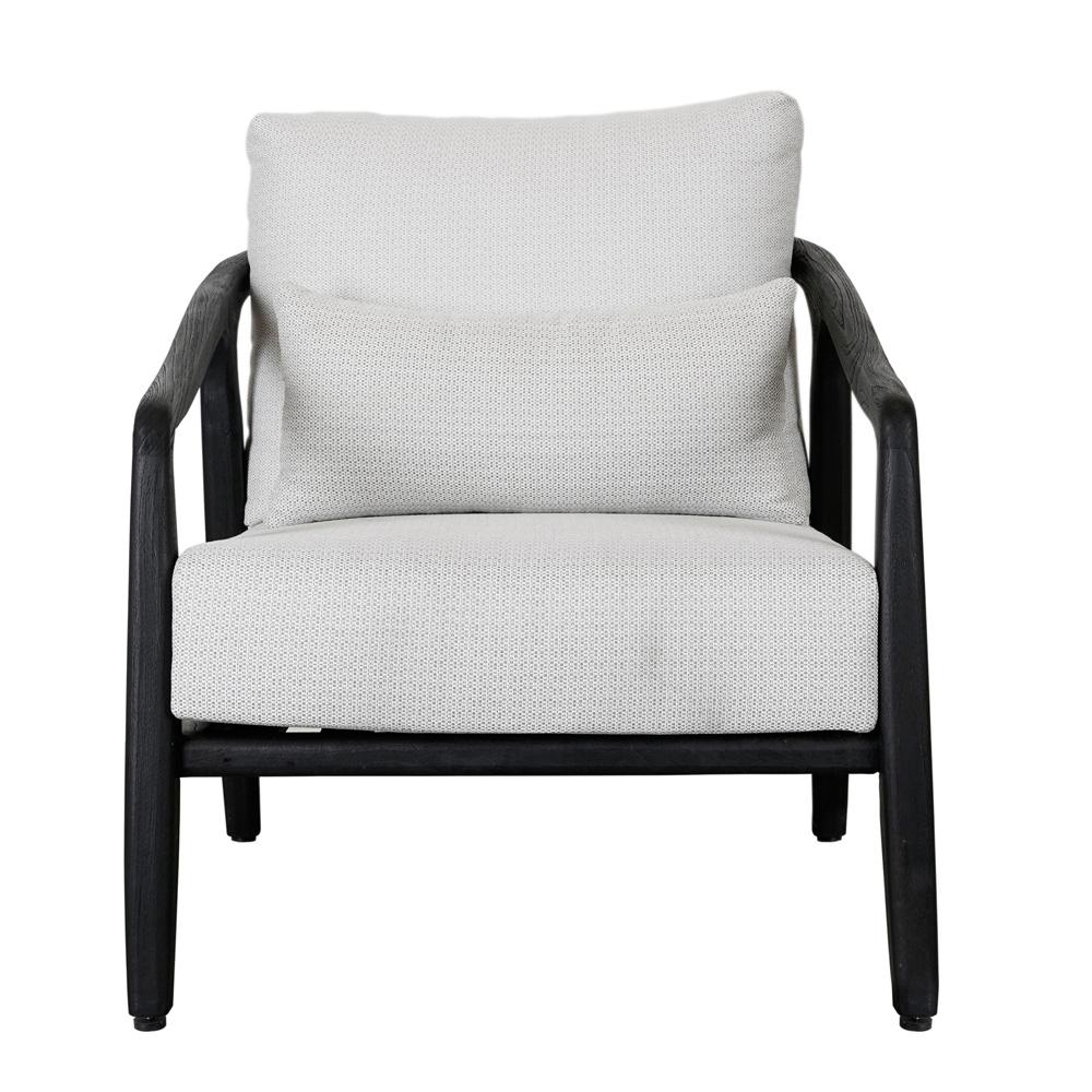 Classic Home - Aria Outdoor Accent Chair Black - 53051457 veiw 2