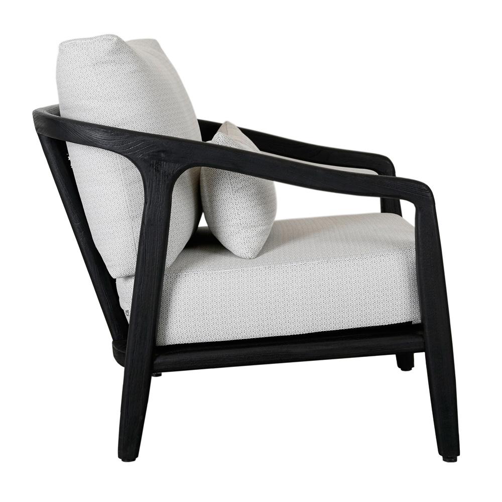 Classic Home - Aria Outdoor Accent Chair Black - 53051457 veiw 3