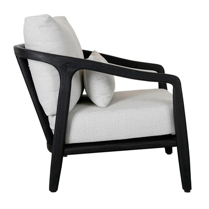 Classic Home - Aria Outdoor Accent Chair Black - 53051457 veiw 3