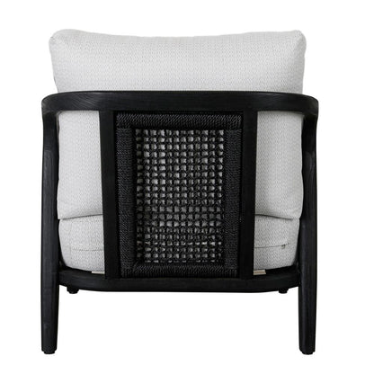 Classic Home - Aria Outdoor Accent Chair Black - 53051457 veiw 4
