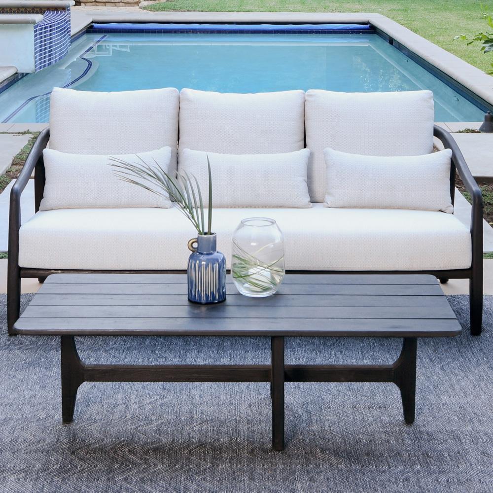 Classic Home - Aria Outdoor Sofa Black  - 53051455 veiw 2