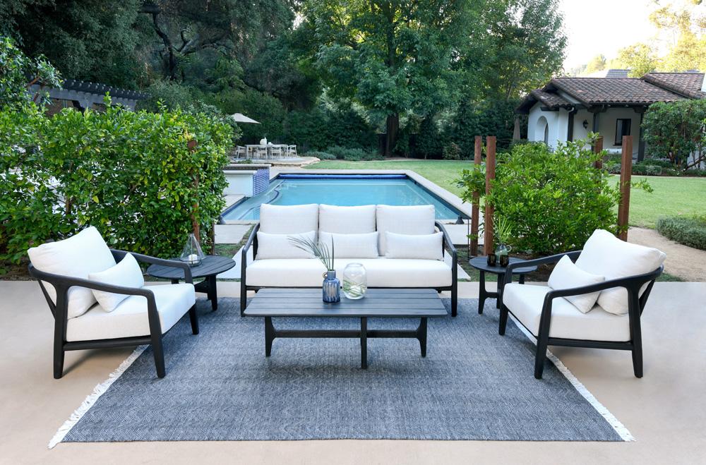 Classic Home - Aria Outdoor Sofa Black  - 53051455 veiw 4