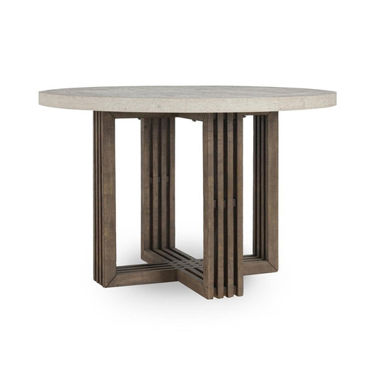Classic Home - Aspen 47in Solid Wood Pine  Dining Table In Weathered Gray - 51031199 veiw 1