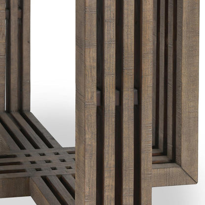 Classic Home - Aspen 47in Solid Wood Pine  Dining Table In Weathered Gray - 51031199 veiw 5