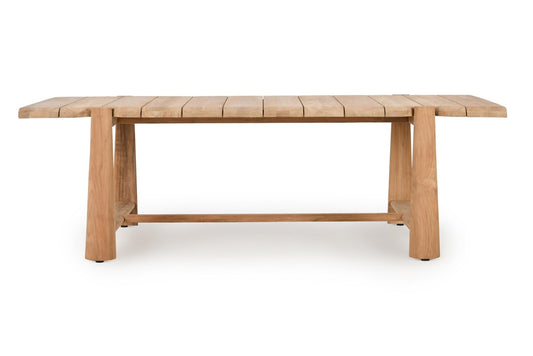 Classic Home - Aston 94in Teak Wood Outdoor Dining Table In Natural Tone - 51005939 veiw 2