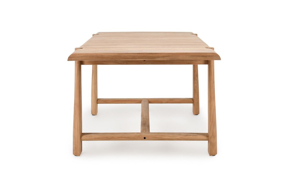 Classic Home - Aston 94in Teak Wood Outdoor Dining Table In Natural Tone - 51005939 veiw 3