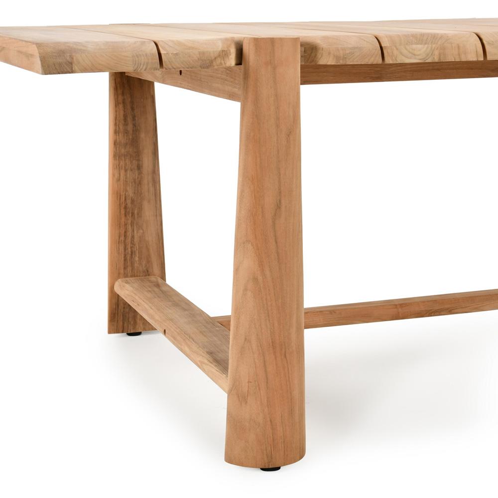 Classic Home - Aston 94in Teak Wood Outdoor Dining Table In Natural Tone - 51005939 veiw 5