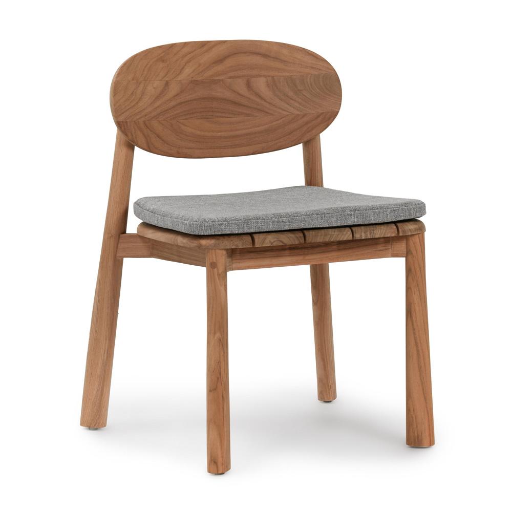 Classic Home - Aston Natural Teak Wood Outdoor Dining Chair - 53051617 veiw 1