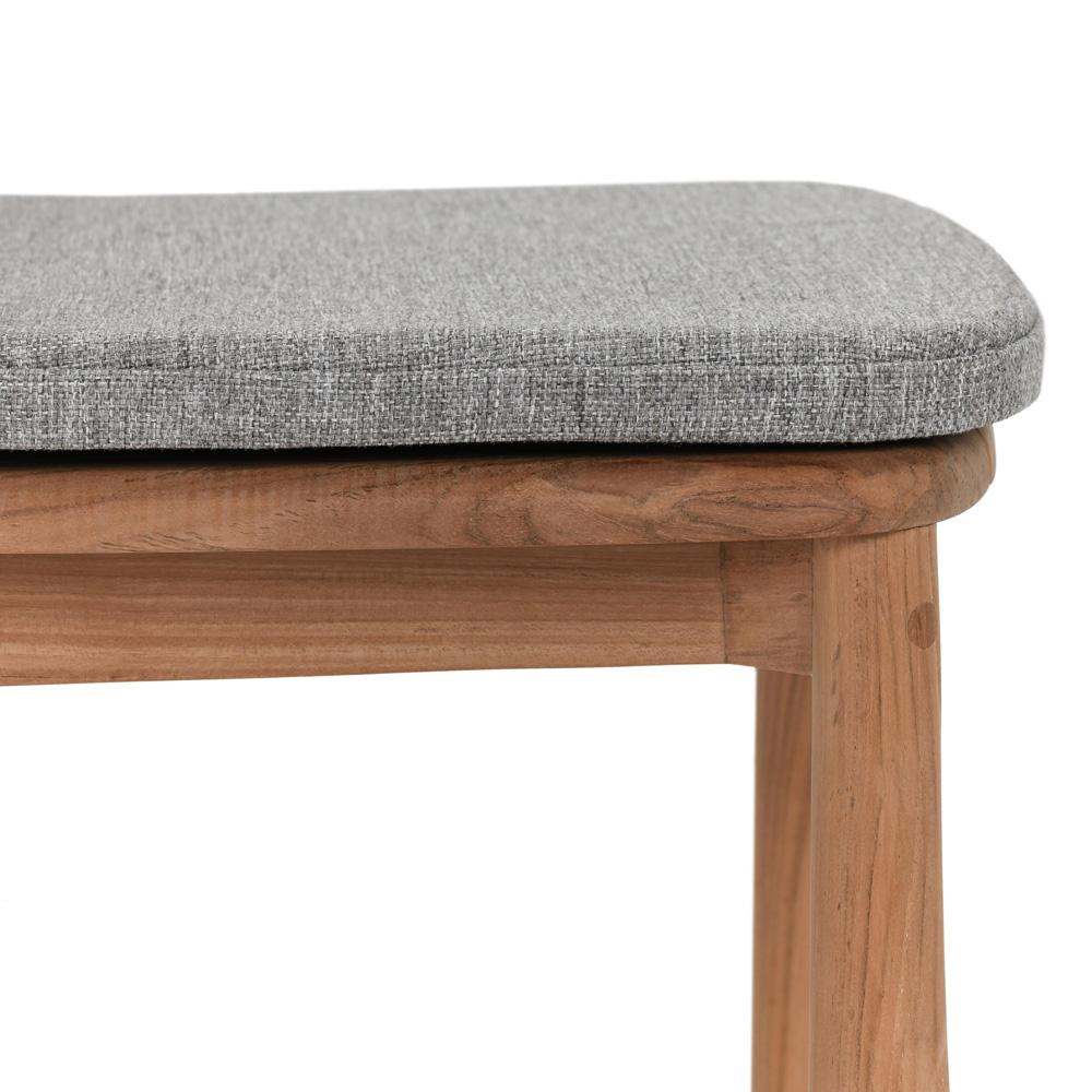 Classic Home - Aston Natural Teak Wood Outdoor Dining Chair - 53051617 veiw 5