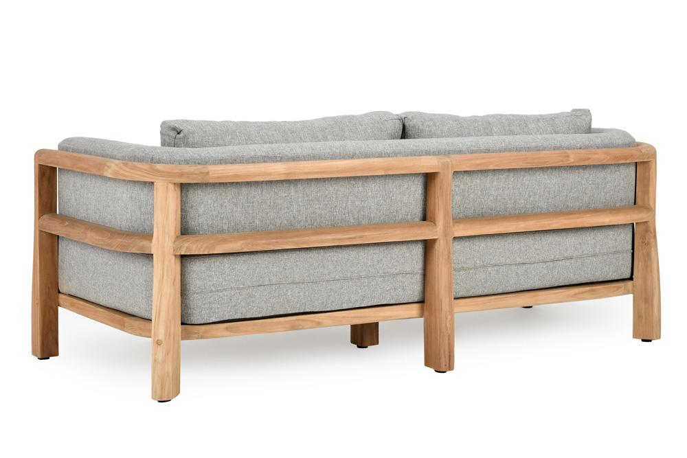 Classic Home - Aston Teak Wood Modern Outdoor Sofa In Gray - 53051616 veiw 3
