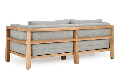 Classic Home - Aston Teak Wood Modern Outdoor Sofa In Gray - 53051616 veiw 3