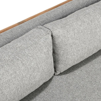 Classic Home - Aston Teak Wood Modern Outdoor Sofa In Gray - 53051616 veiw 4